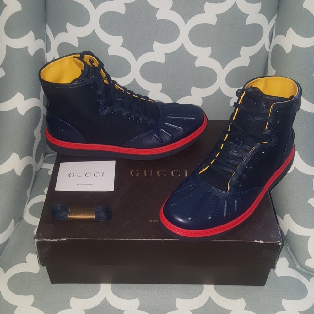 Gucci Navy Blue Boot